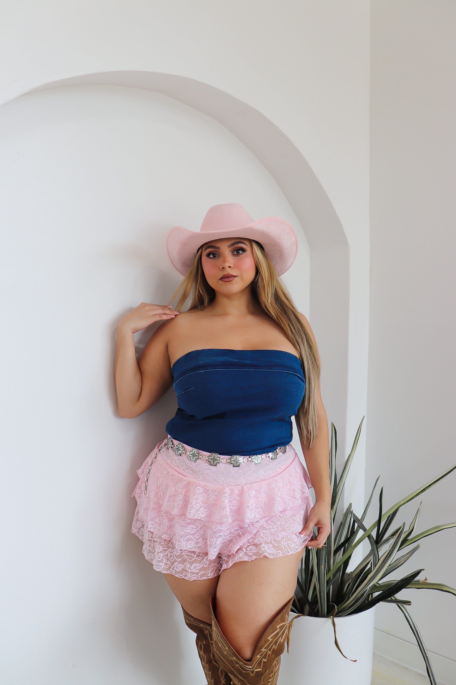 Denim Doll tube top | PLUS