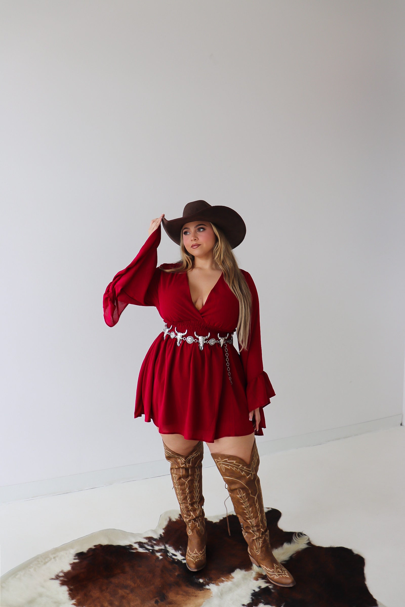 Everly ruffle dress | PLUS