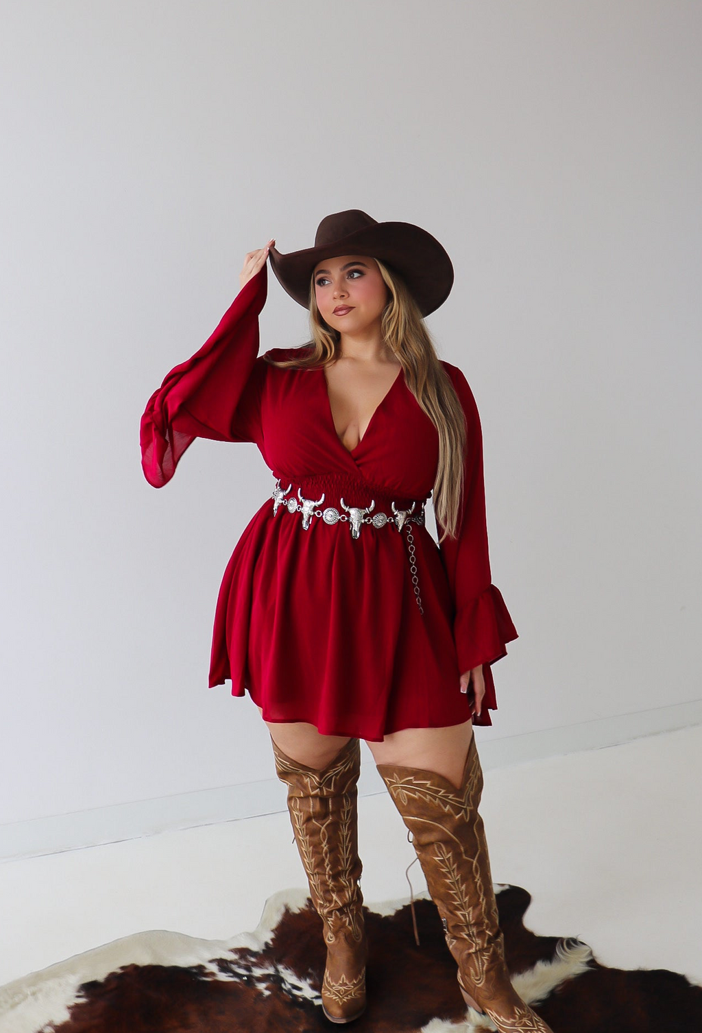 Everly ruffle dress | PLUS