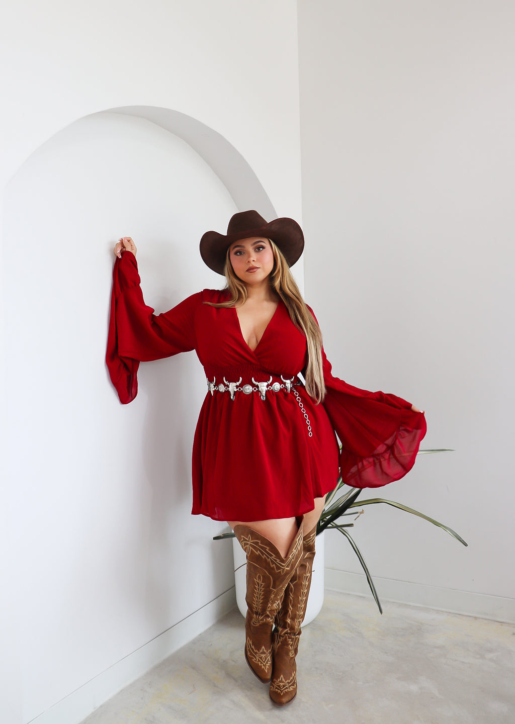 Everly ruffle dress | PLUS