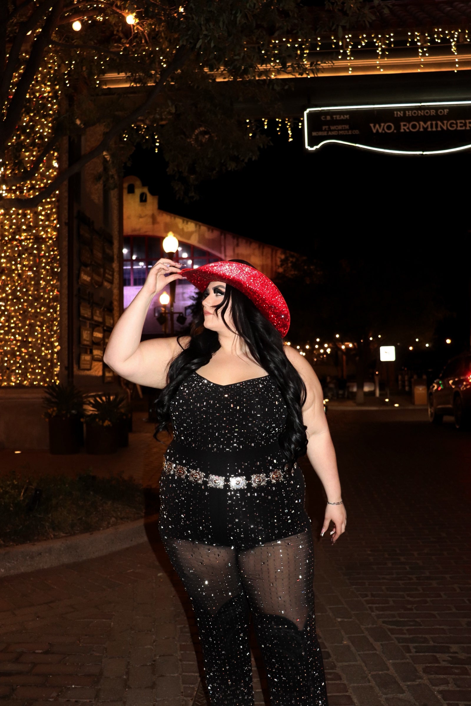 Stockyards rhinestone jumpsuit | S-3XL