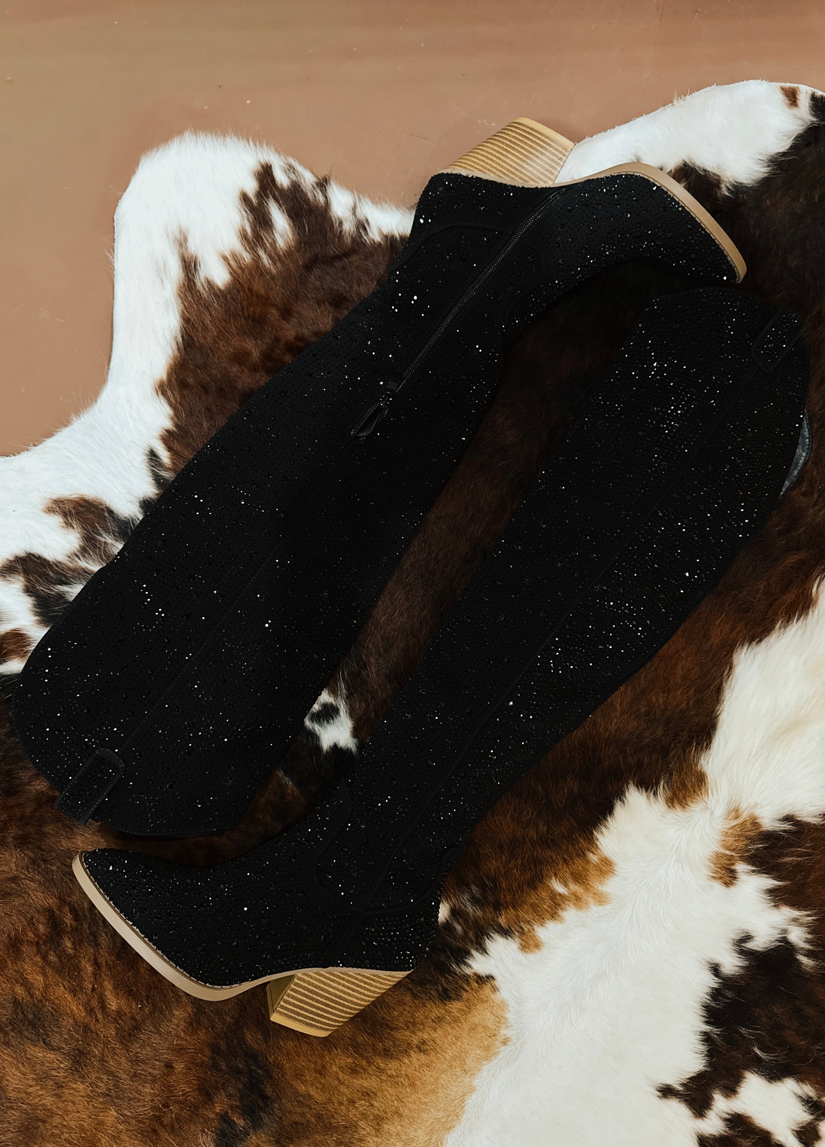 Ace rhinestone boots