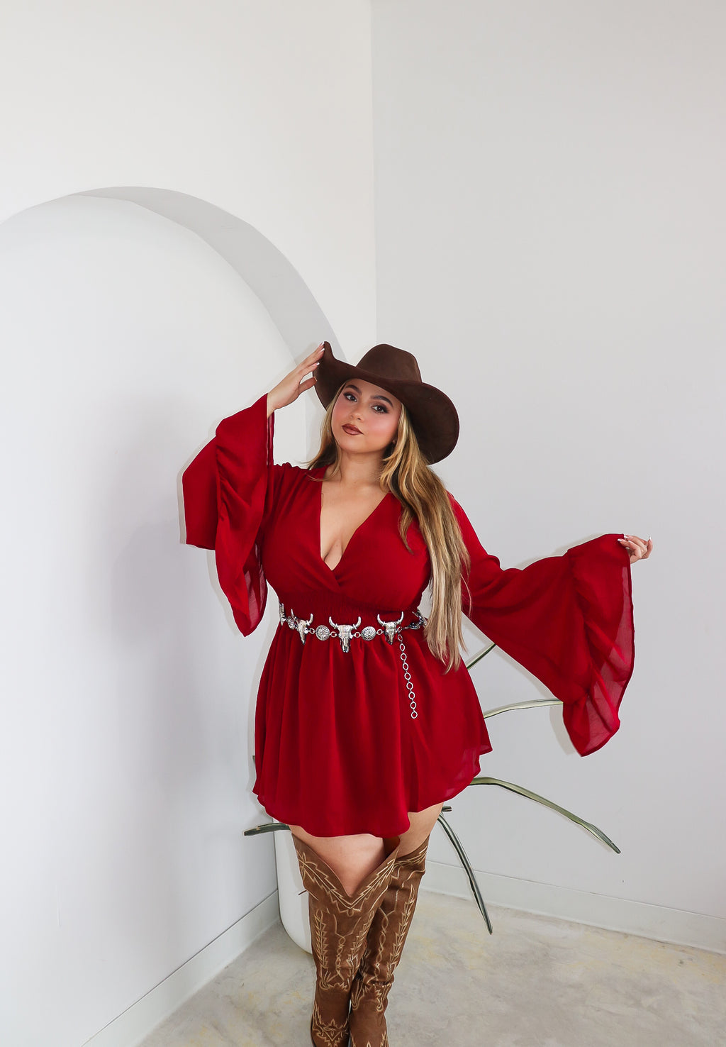Everly ruffle dress | PLUS