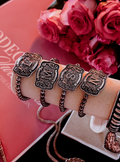 Buckle initial bracelet