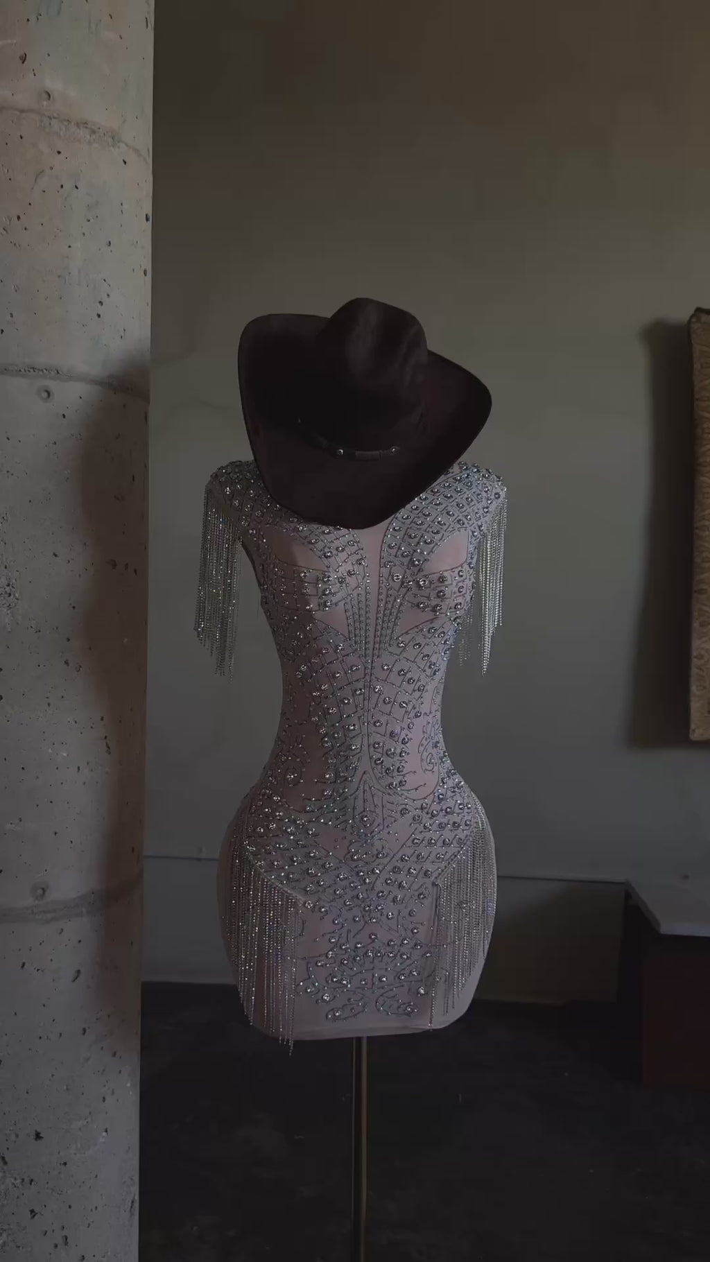 Cadillac rhinestone dress | PRE ORDER